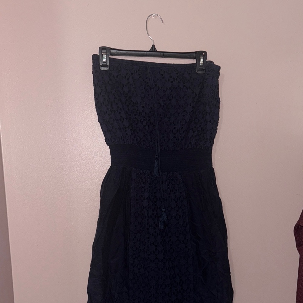 Athleta Dark Blue Strapless Dress